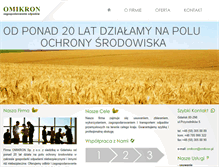 Tablet Screenshot of omikron.pl